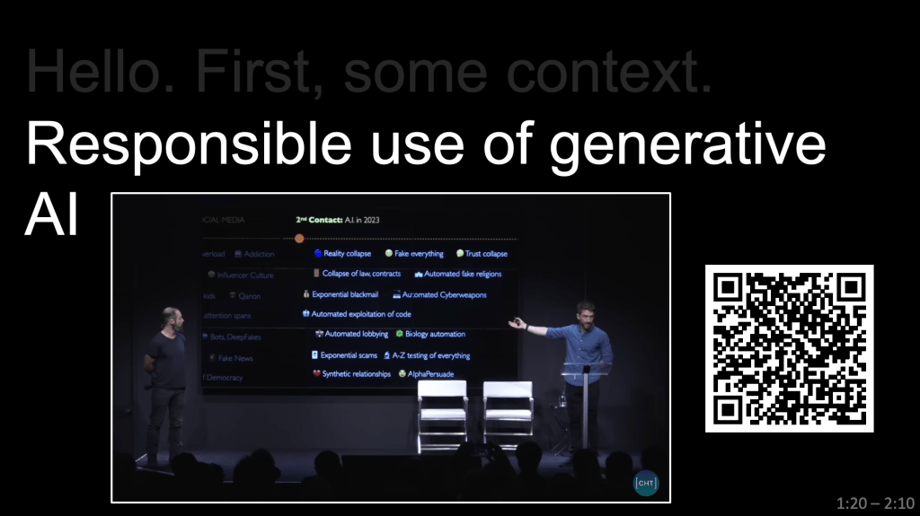 The AI Dilemma from The Centre of Human Technology